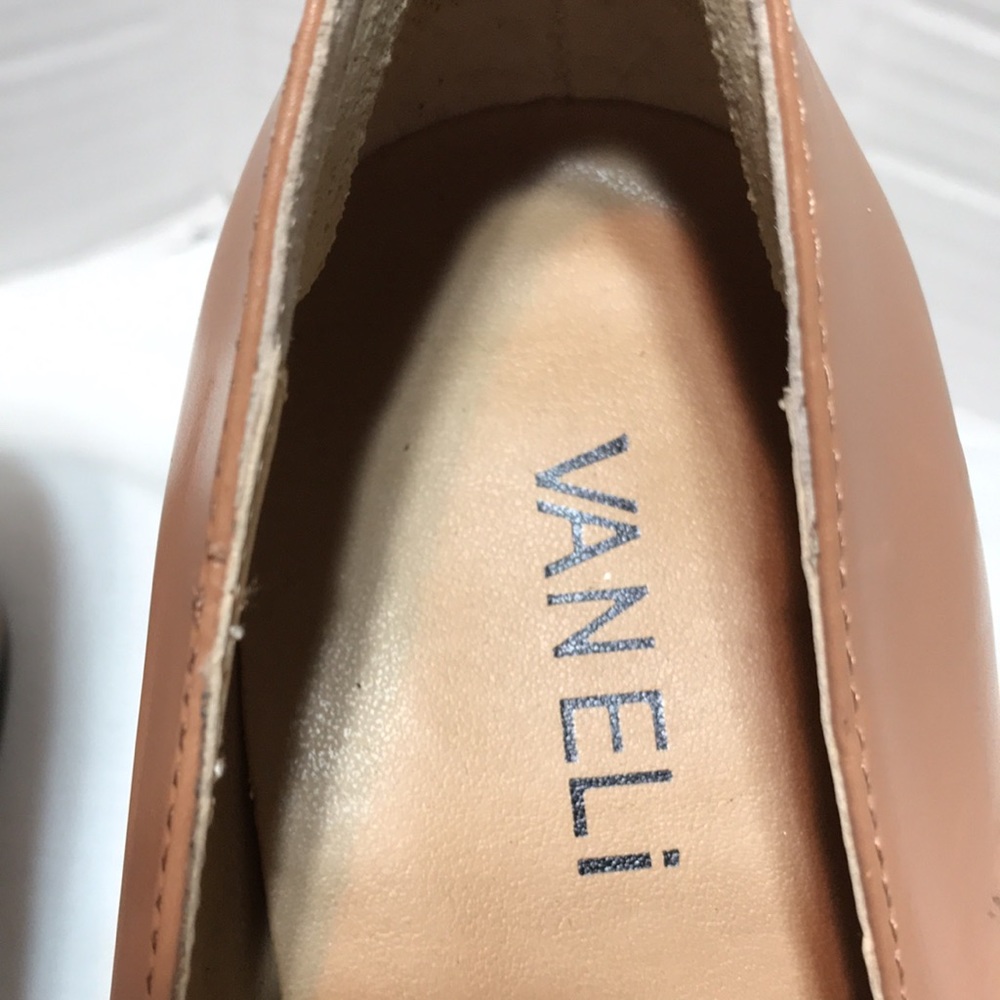 Vaneli Leather Pointy Toe With Block Heel. New! - image 4